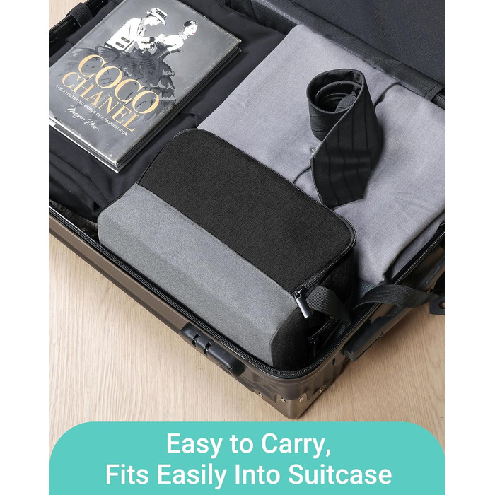 Чоловічий дорожній набір Elviros: органайзер для туалетних речей, сумочка для гоління, набір для подорожей (чорний)