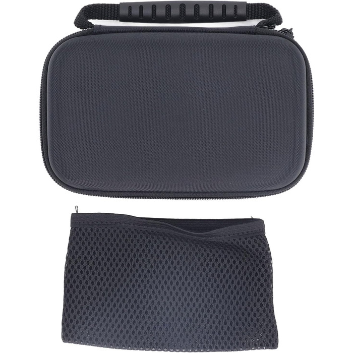 Carry Case for 3DS 2DS XL, Hard Shell Carry Case for 2DS XL, Portable Nylon Game Console, Hard Protective Case, Travel Bag with Game Cartridge Slots, Black