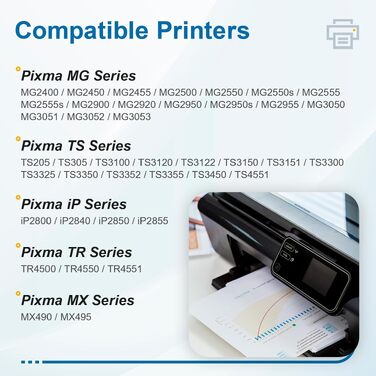 Картриджі Canon PG-545XL та CL-546XL (комплект), сумісні з принтерами Pixma TS3400, TS3100, TS3300, TR4551, MG2500