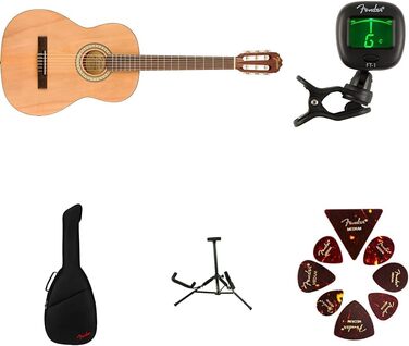 Акустична гітара Fender 3/4 FA-25N з палісандровим гриф, набір для початківців