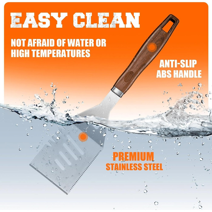 Набір гриль аксесуарів PURPLEBIRD 31 предмет з нержавіючої сталі - Преміум гриль посуд для чоловіків та жінок з сумкою, килимок для гриля, сад, кемпінг та день народження. Сучасний дизайн.