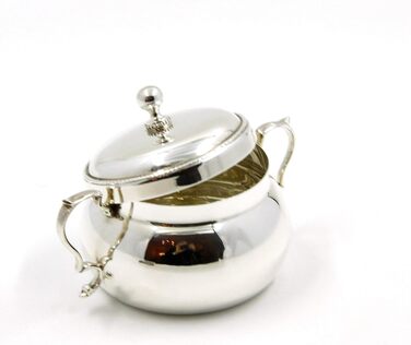 Royal Family Sugar Bowl from Sheffield Silver in contemporary style – the highest quality silver-plated sugar bowl – Sheffield silver