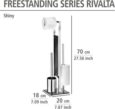 Stand WC-Garnitur Rivalta Stainless Steel Polished