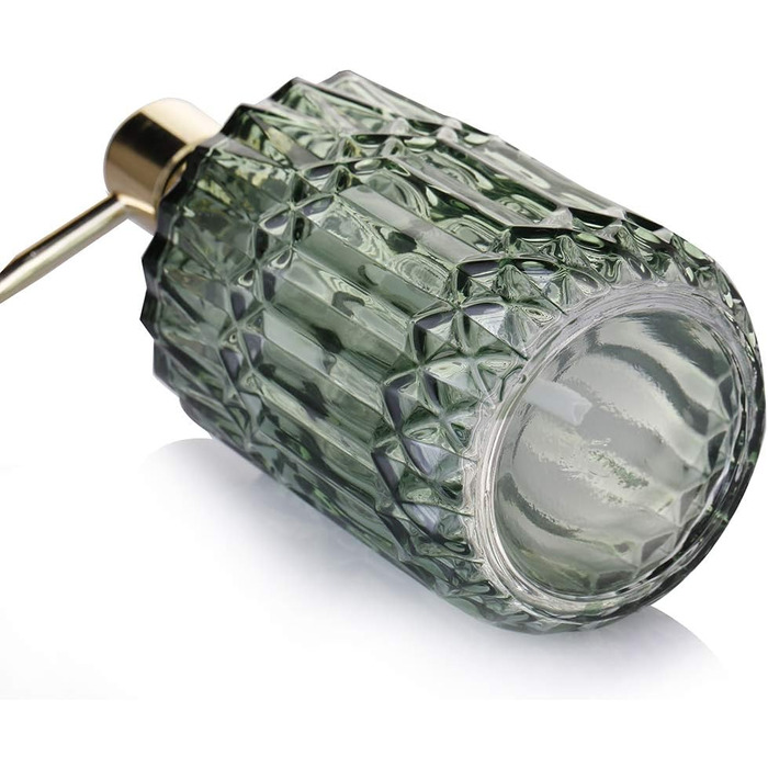 Скляний дозатор для рідкого мила YunNasi: для кухні, ванної, пральні (зелений)