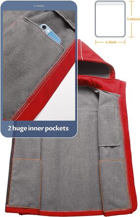 Жіноча софтшеллова жилетка CREATMO, вітрозахисна, з капюшоном (XS, Червоний)