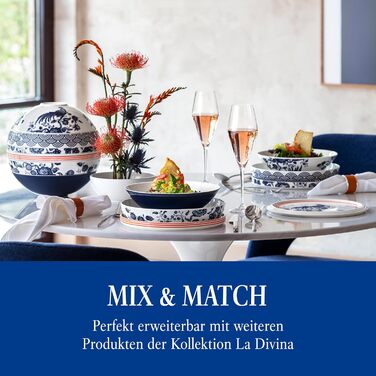 Набір келихів Villeroy & Boch La Divina Burgunder, 4 шт, 200 мл, для вина Бургундія, кришталеве скло, придатні для миття в посудомийній машині
