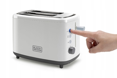 Тостер Black+Decker BXTOA820E, білий, 820 Вт