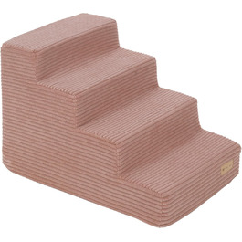 Сходинки для собак Velinda з 4 ступенями, для котів, домашніх тварин, допомога у вході, пінополіуретан (рожевий)