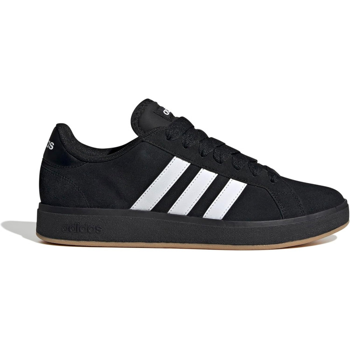 Кросівки Adidas Grand Court Base 00s Wildleder Core Black/Ftwr White/Gum, 43 1/3 EU, JQ6018