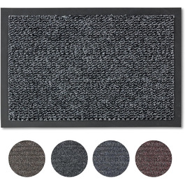 Килимок для дому Carpido 40x60 см - швидковисихаючий, антиковзаючий, сірий