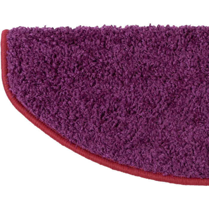 Набір килимків для сходів Floordirekt Barcelona (15 шт.) - Килимки для сходів, 16 кольорів, зносостійкі та легкі в догляді, для внутрішнього використання (напівкруглі 65 x 23,5 см)