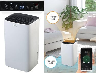 Електричний осушувач повітря Sichler з Wi-Fi, таймером та додатком, 12 л/день (Smart Home, осушувач повітря електричний)