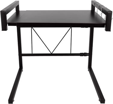 LANTUS Kitchen Shelf, Kitchen Organizer, Microwave Shelf, Oven Shelf Organizer, 2-Tier Organizer, Up to 25 kg, 42 cm (40-65 cm) Black