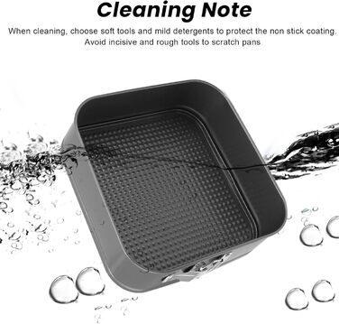 Набір форм для випічки тортів (3 шт.) з антипригарним покриттям, карбонова сталь, круглі, серцеподібні, квадратні