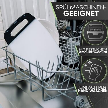 Набір дощок для сніданку Loco Bird (12 шт.) 25x16 см, пластик BPA Free, для миття в посудомийній машині, білий