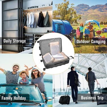 Органайзери для валізи Packing Cubes, набір 3 шт. (3 розміри) - водовідштовхуючі, для подорожей, розширювані