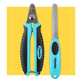 Професійний триммер для собак, котів та дрібних тварин Krallenschere: безпечні леза з нержавіючої сталі, щипці для стрижки, пилка та E-Book з догляду за кігтями