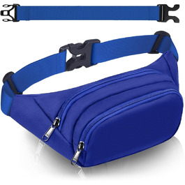 Чоловіча/Жіноча поясна сумка-бананка 35 см з великою місткістю, водонепроникна, для iPad mini/iPhone 12 Pro Max, для спорту, чорна