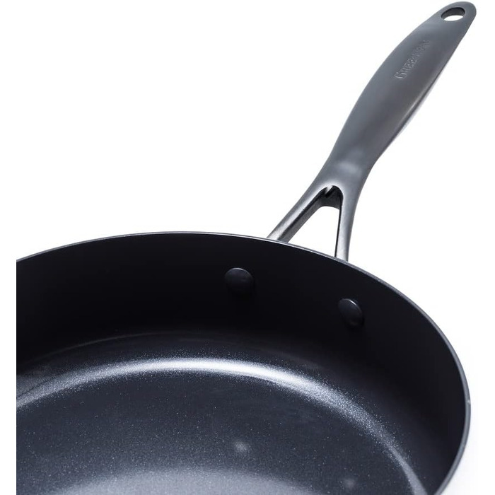 Набір сковорідок GreenPan Venice Pro Noir 26см та 30см, нержавіюча сталь, антипригарне покриття Ceramic, чорний, без PFAS, для індукції, безпечно для миття в посудомийній машині, термостійкий, срібний, 26см & 30см