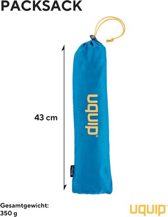 Складаний табурет Uquip Trinity M Mini - легкий, треножний, 150 кг, блакитно-жовтий (золото-сірий, великий)