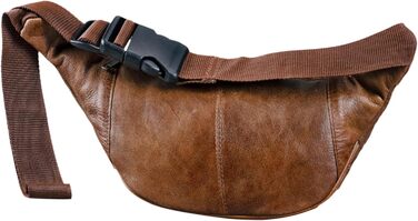 STILORD 'Maverick' - чоловіча/жіноча поясна/наплічна сумка з м'якої шкіри. Ідеальна для подорожей, фестивалів, трекінгу. Колір: античний коричневий