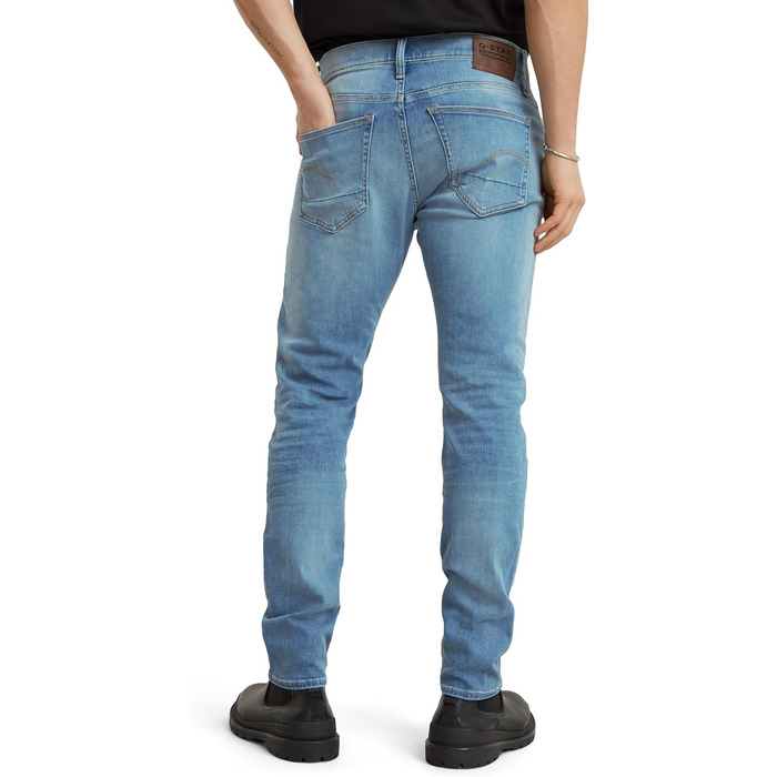 Джинси чоловічі G-Star 3301 Slim - вузькі, класичний синій колір