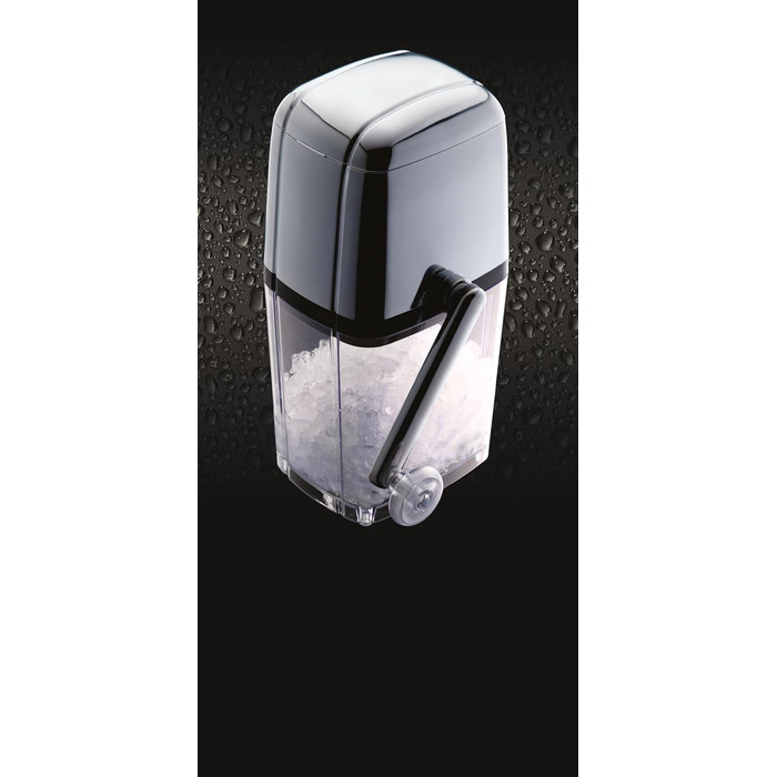 BarCraft Ice Crusher for Cocktails, with Ice Scoop, Plastic and Stainless Steel, 15.5 x 13.5 x 28cm, Transparent/Silver