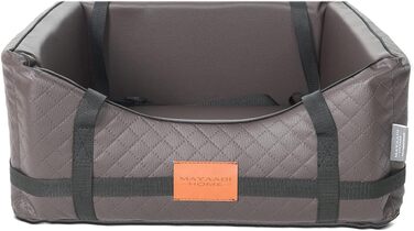 Автомобільний лежак для собак Mayaadi-Home з штучної шкіри, 65x55x25 см, коричневий
