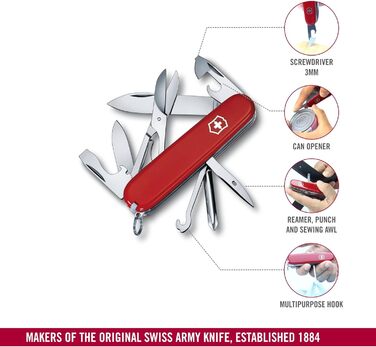 Швейцарський мультитул Victorinox Super Tinker 1.4703 – червоний, 14 функцій