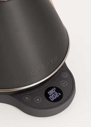 Електричний чайник RETRO PRO з регулюванням температури, 1 л, автоматичне відключення, швидке кип'ятіння, чорний