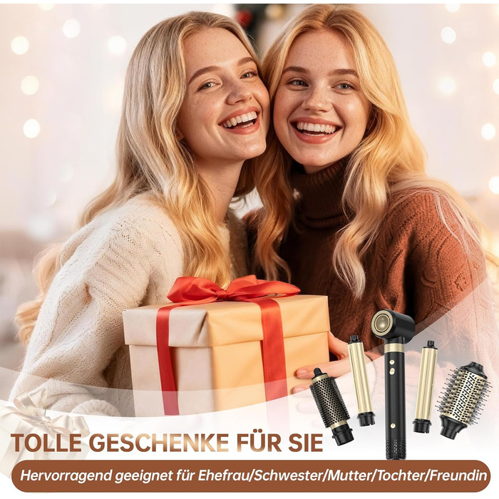 Webeauty Airstyler 7-в-1: Фен-щітка, плойка, випрямляч, 110000 об/хв, 25 м/с, 500 млн негативних іонів