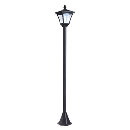 Outsunny 1.2m Solar Lights for Outdoors, 10 Lumens, Solar Garden Lantern, Pathway Lights Garden, Black