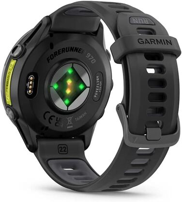 Garmin Forerunner 970 Carbon Grey – Розумний годинник для бігу з Amoled-дисплеєм та ліхтариком | До 15 днів роботи від акумулятора