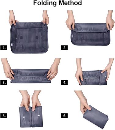 Органайзер для валізи OSDUE, набір 9 шт: Packing Cubes, водонепроникні сумки для одягу, сумки-органайзери для валізи, косметичка, кишеня для USB-кабелів (Бежевий)