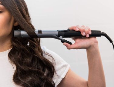 Стайлер для локонів Remington Pro Soft Curl [25mm] CI6525: цифровий, з LCD-дисплеєм, 130-220°C, керамічне покриття, 4-х рівневий захист, антистатичний, для м'яких локонів середнього розміру