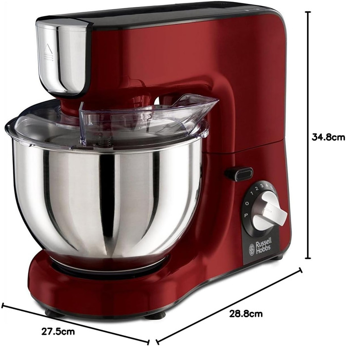 Кухонна машина Russell Hobbs Multi стаціонарний блендер, 1.5 л, червоний Desire, 23480-56