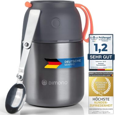 Ланч-бокс Dimono® з нержавіючої сталі (500 мл) - контейнер для їжі на виніс