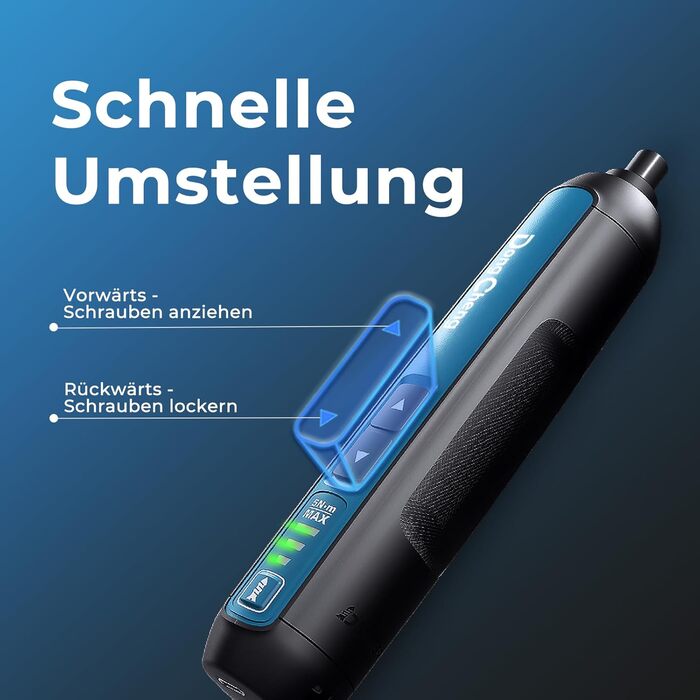 Міні акумуляторний шуруповерт DongCheng, 4V, 2000 mAh, Li-Ion, 3 положення моменту, LED, набір з 8 біт S2