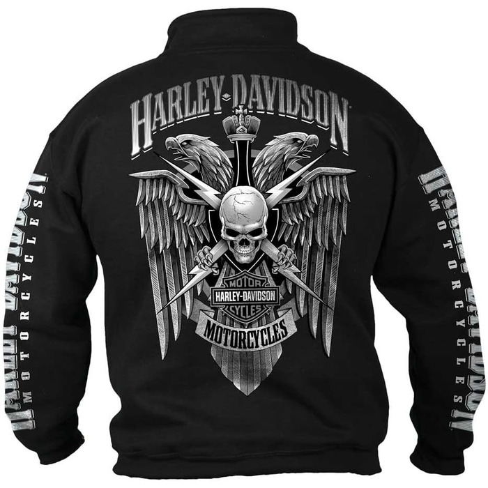 Чоловіча класична футболка Harley-Davidson (1 шт.) чорного кольору