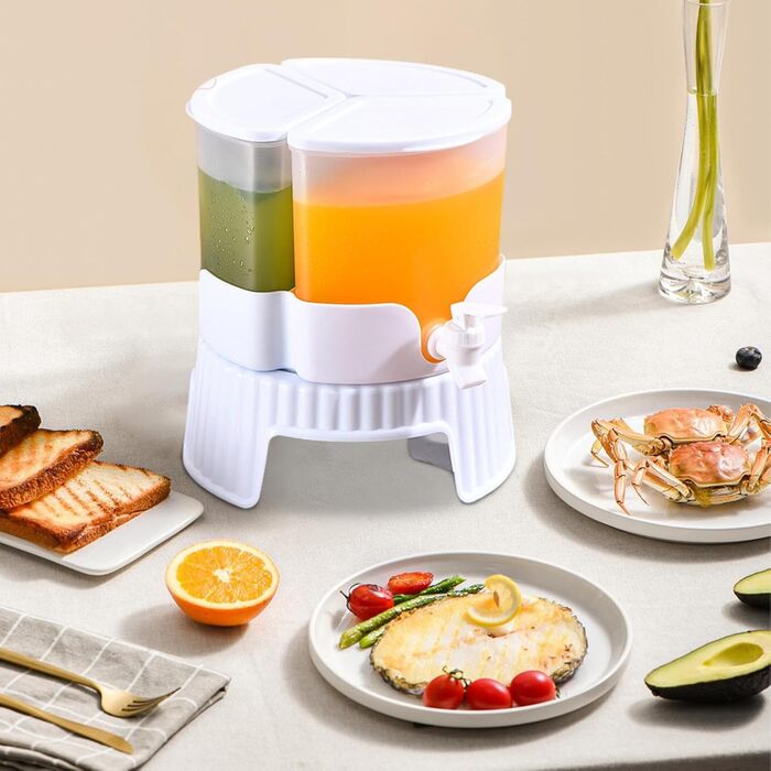 Refrigerator juice dispenser, refrigerator, drinks, liquid, beverage, container, leak-proof, juice, tea, water holder, pitcher for wine, lemonade, party, gatherings