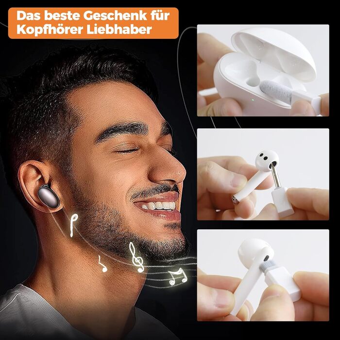 Набір інструментів для ремонту iPhone, Airpod, телефону, ноутбука: JiaTeums, USB Type-C, Lightning, чорний/білий