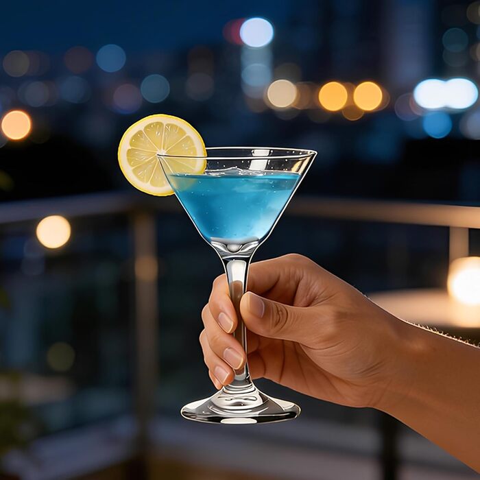 Набір келихів для Мартіні MYKAGS 6 шт, 110 мл, Класичні келихи для коктейлів та міксерів