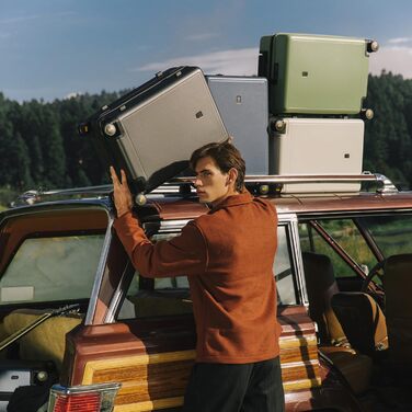 Чемодан-валіза LEVEL8 на коліщатках 8 Spinner, TSA, 40L, PC, сірий (54x23.5x37CM)