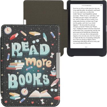 Чохол-книжка kwmobile для Tolino Shine 3 - яскравий чохол для eReader, блакитний, жовтий, зелений