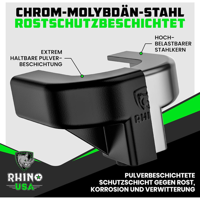 Rhino USA замок для причепа 51мм – посилений сталевий протиугінний комплект для причепів, автодомів, човнів