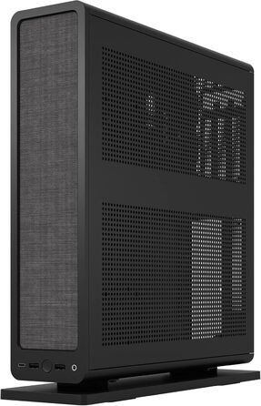 Корпус Fractal Design Ridge Black Mini-ITX для ігрового ПК з PCIe 4.0, 2 вентилятори 140мм PWM, USB Type-C