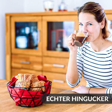 Металева фруктова ваза Chefarone - декоративний фруктовий кошик вінтаж чорного кольору (26x26x12 см)