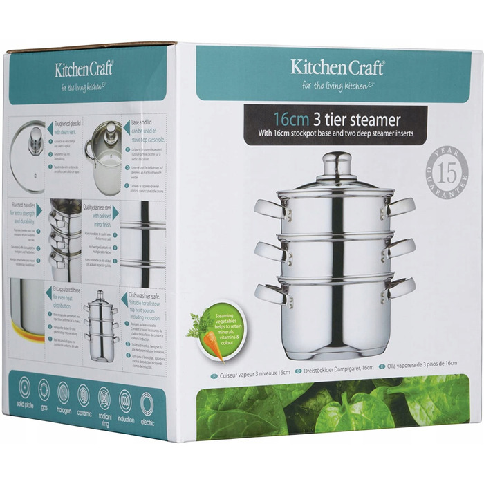 Пароварка KitchenCraft, 5 л