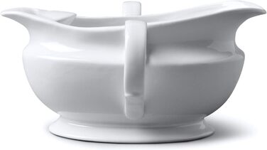 WM Bartleet & Sons 1750 T307 Porcelain Saucepan, 500 ml, White