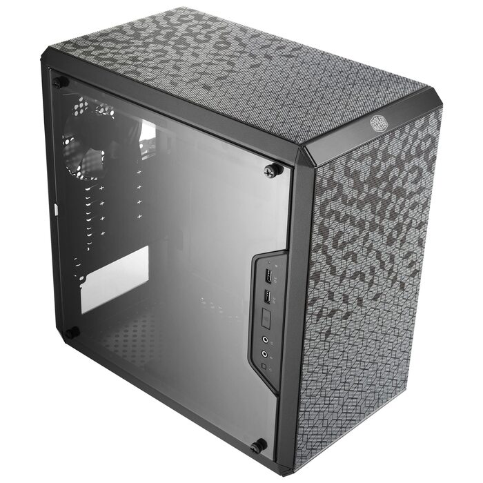 Корпус Cooler Master MasterBox Q300L V2 Mini-Tower mATX з 120 мм вентилятором, склом, USB 3.2 Gen 2x2